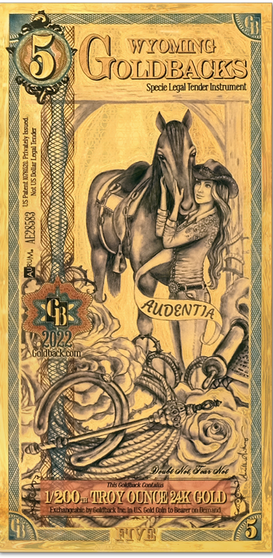Goldback Notes Troy Oz 24K Gold-Backed Bills