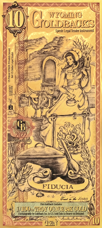 Goldback Notes Troy Oz 24K Gold-Backed Bills