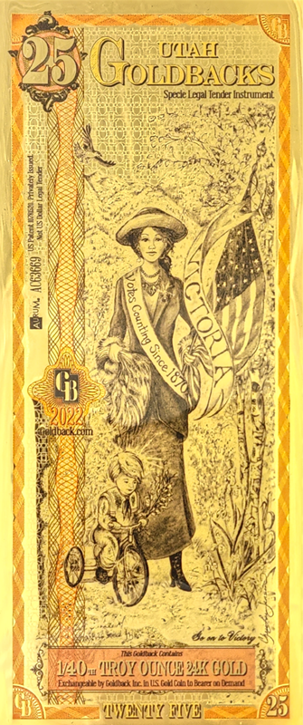 Goldback Notes Troy Oz 24K Gold-Backed Bills