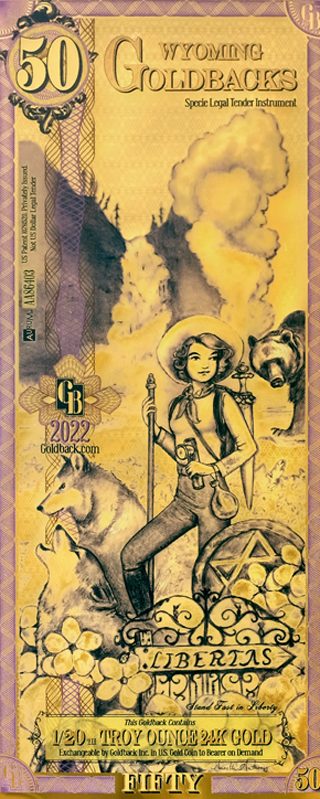 Goldback Notes Troy Oz 24K Gold-Backed Bills