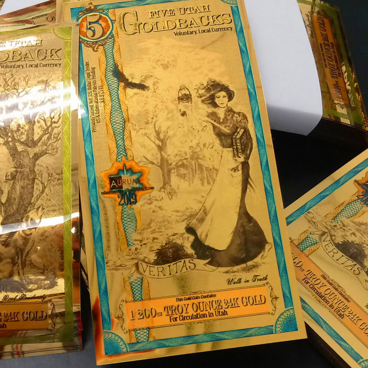 Goldback Notes Troy Oz 24K Gold-Backed Bills