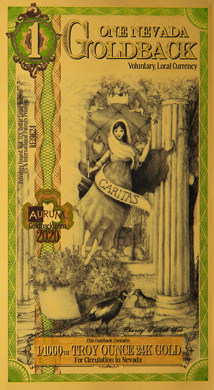 Goldback Notes Troy Oz 24K Gold-Backed Bills