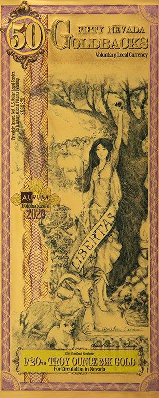 Goldback Notes Troy Oz 24K Gold-Backed Bills
