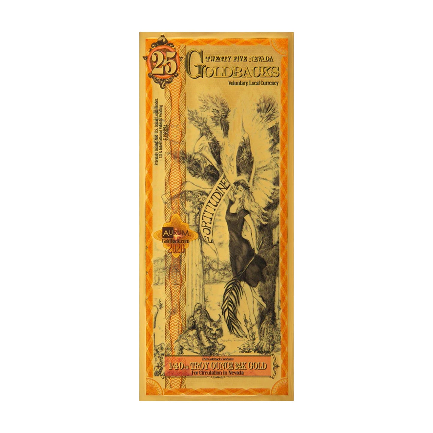 Goldback Notes Troy Oz 24K Gold-Backed Bills