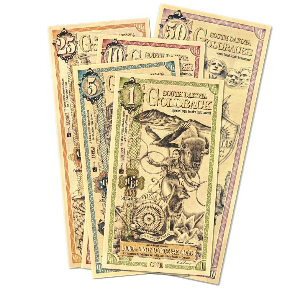 Goldback Notes Troy Oz 24K Gold-Backed Bills
