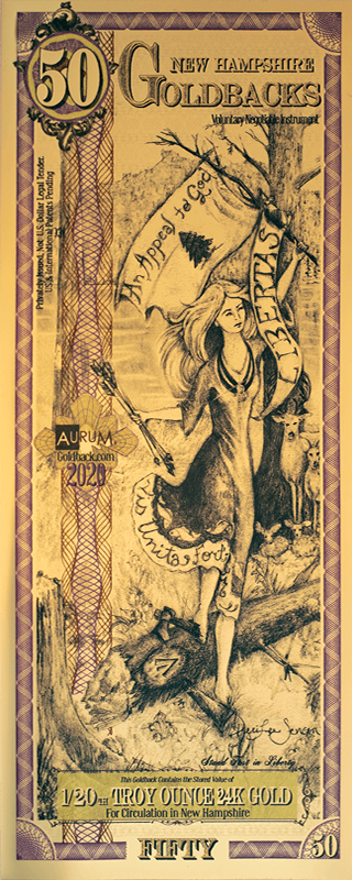 Goldback Notes Troy Oz 24K Gold-Backed Bills