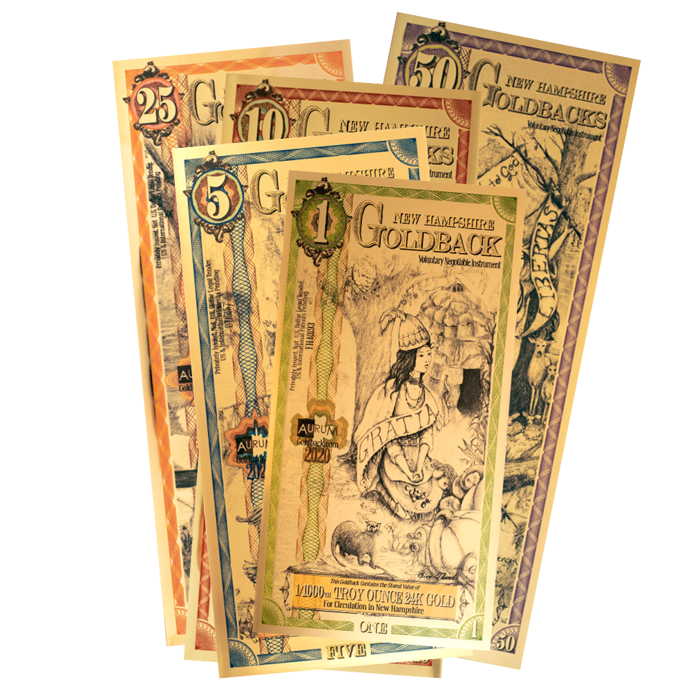 New Hampshire GoldBack Notes